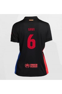 Barcelona Paez Gavi #6 Voetbaltruitje Uit tenue Dames 2024-25 Korte Mouw